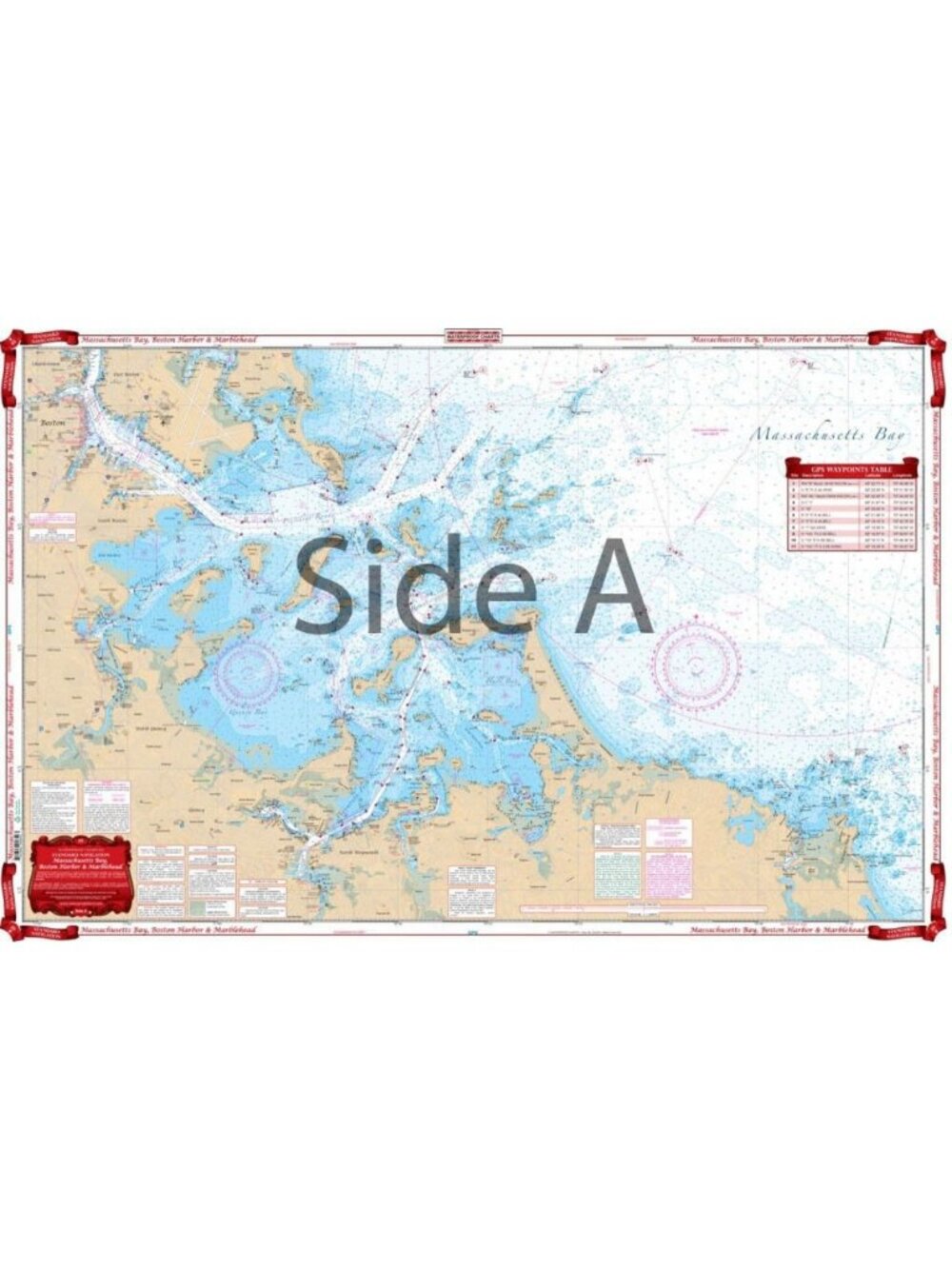 Standard Navigation Chart - 65 Massachusetts Bay, Boston Harbor & Marblehead
